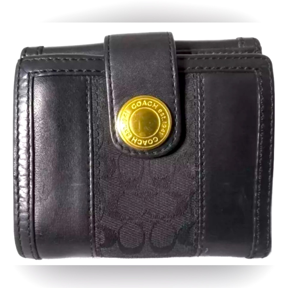 Coach Black Leather Wallet